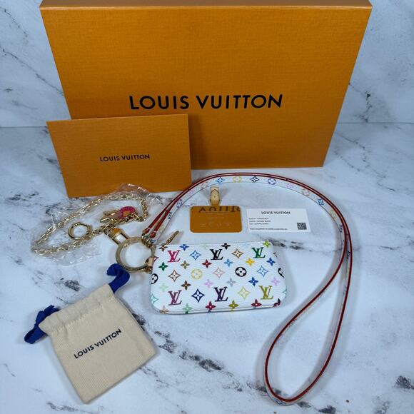 Louis Vuitton Murakami Multicolor Phone Holder LV X TM Pouch Rare New 2025 - Picture 1 of 16